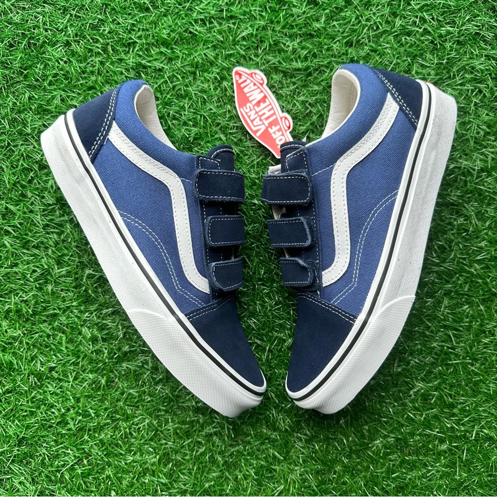 Vans Old Skool V Suede Canvas Dress Blues Navy - Picture 7 of 10